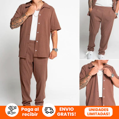 Conjunto Premium  Pantalón + Camisa + Camisilla (Tela RIB PREMIUM)