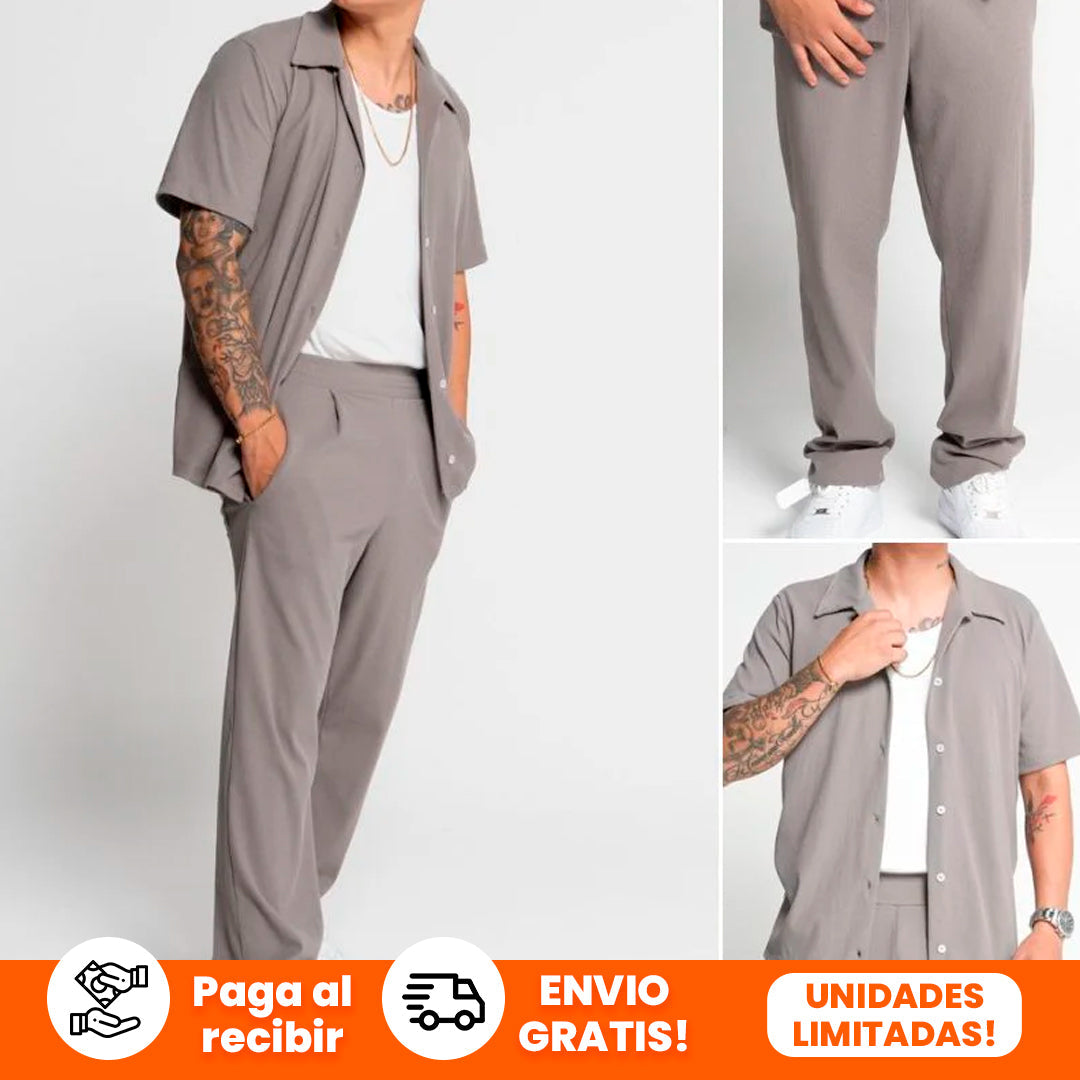 Conjunto Premium  Pantalón + Camisa + Camisilla (Tela RIB PREMIUM)