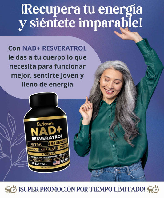 NAD +RESVERATROL Suplemento Regeneración Celular